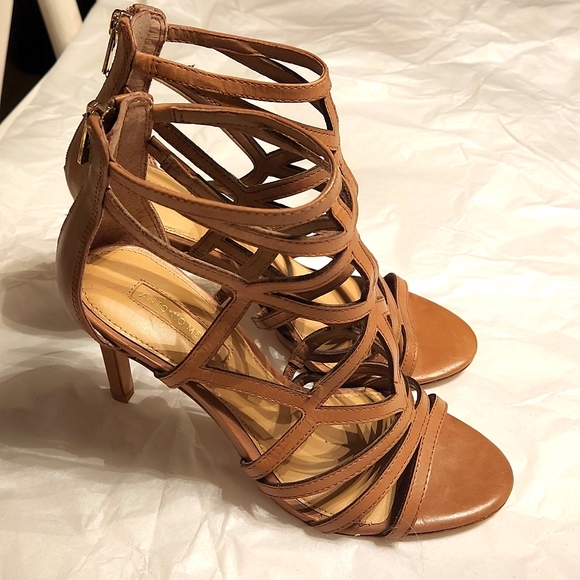 Antonio Melani shoes, used  Farrah Strappy Leather Heels ,Size 7M - Picture 1 of 11